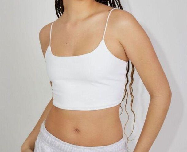 Eva Cropped Cami Top White