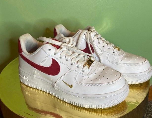 nike air force 1 low white gym red