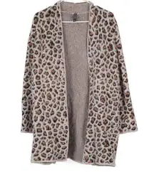 Alya Soft Cheetah Cardigan Duster Sweater Small