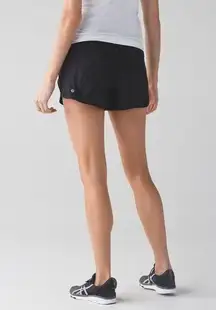 Lululemon Tracker Short IV in Black Size 8 Lined Running Athletic Workout Shorts