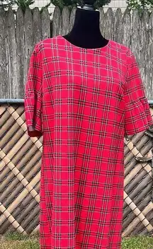 NWT  Tango red plaid dress