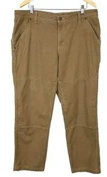 PATAGONIA Iron Forge Hemp Blend Canvas Pants Womens 18 Brown Vintage Look Work‎