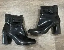 FINAL PRICE Nine West Kyra Black Patent Bootie