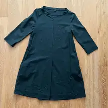 COS Teal Gray wool dress Mid Sleeve gently worn