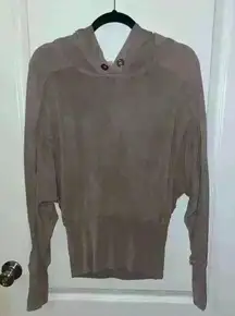 Free People Movement‎ long sleeve slouch hoodie with exposed seams size xs