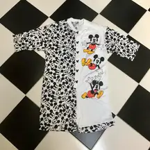 Vintage 90s  Romper Jumpsuit Mixed Print Pajama Loungewear Rare sz Medium