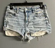 American eagle next level stretch high rise shortie lace detail size 8 #713