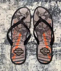 Harley Davidson Heeled Flip Flops