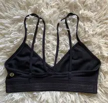 Lululemon Principal Dancer Golden Lining Bralette
Black