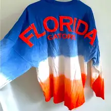 Florida Gators Blue and Orange Ombre Long Sleeve Jersey Men’s Medium