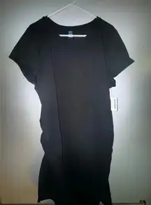 Old navy women’s Maternity Jersey Knit Body-con midi‎ dress black size xxl