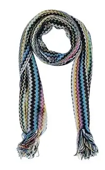 Missoni multicolored striped zigzag Scarf