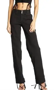 I.Am.Gia Ryder Cargo Pants‎ Low Rise Y2K Goth Streetwear Gorpcore Black XS