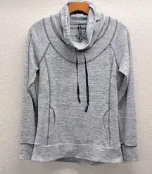 Kuhl Pullover Cowl Neck Knit Sweatshirt S in Gray