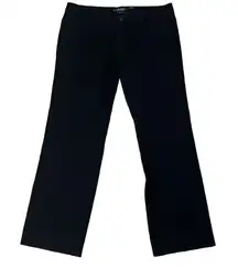 LRL Lauren Ralph Lauren Black Straight Leg Mid Rise Adelle Jeans Size 8 Stretch