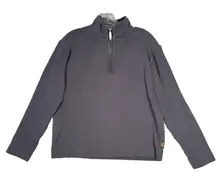 Reyn Spooner Shirt Womens Small Gray Quarter Zip Sweatshirt Basic Casual Neutral