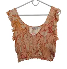 Patrons of Peace Medium‎ Floral Crop Top