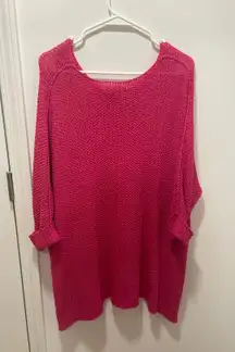 Loose Knit Pink Sweater