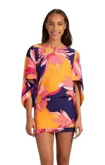 NWT! Trina Turk Breeze Swim Tunic Dress in Floral Print - Size Large