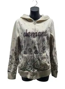 Element Y2K Floral zip up hoodie