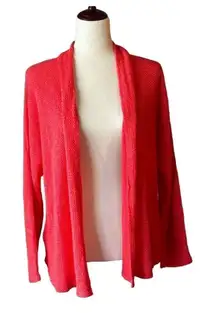 NWT Velvet by Graham & Spencer Dallas hibiscus colored cardigan