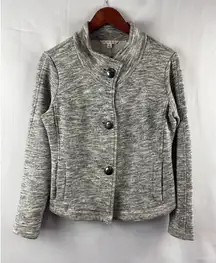 Women’s Cabi Hourglass Gray Button-Front Blazer Size S