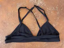 Lululemon black bikini top sz s