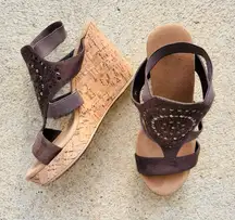 Nyellie Platform Strappy sandals heels high 7.5