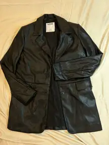 Black Faux Leather Jacket