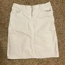 Ralph Lauren vintage white denim skirt size 8