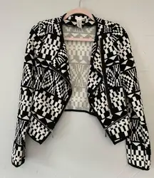 Abstract Crop Blazer