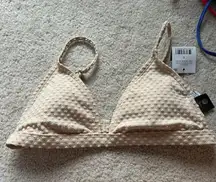 Tan Triangle Bikini Top