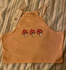 Mushrooms Crop Top