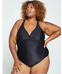 NWT Universal Standard The Swimsuit One Piece in Black - Size XL (4X)