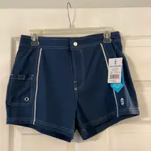 Free Country Women’s woven stretch swim shorts size 8-10 or M brand new with tag