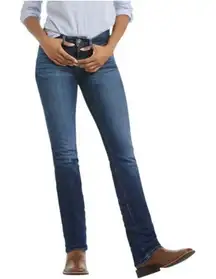 Ariat Real Denim Womens Jeans 28R Western Cowgirl Perfect Rise Straight Leg NEW