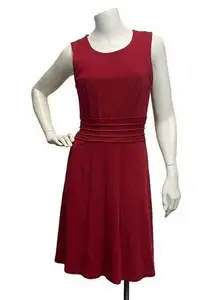 41HAWTHORN Women’s Small Maroon Sleeveless Zip Back Classic Simple Church Dress