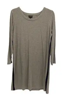 J. Jill Womens Wearever‎ Collection Heather Long Sleeve T-Shirt Dress Gray XL