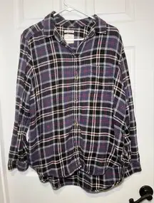 American Eagle Size XL Super Soft Oversized Fit Flannel Long Sleeve Shirt