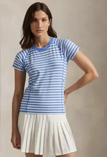 Ralph Lauren RLX Striped Stretch Jersey Tee Slim Fit Womens XL