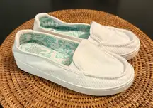 Roxy White Slip-On Canvas Shoes