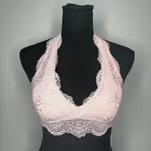 Bralette de encaje rosa  XS