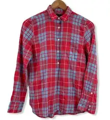 J Crew Plaid Lightweight Pullover XXS
