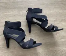 Rack Room Navy Strappy Heels