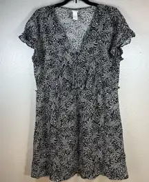 H&M Floral Black and White Women's Dress SZ:14