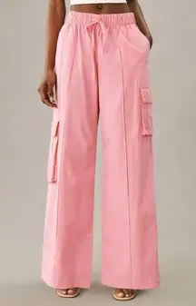 Anthropologie NWT  By  Drawstring Wide-Leg Parachute Pants SMALL Petite