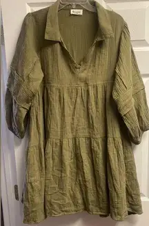 &Merci Gauze Ruffle Dress Sz. Large