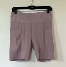 Mono B Pink High Waist Bike Shorts Performance