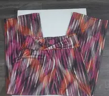 New Directions Wide Leg Multi-color Pants S Vacation Boho Coconut Girl Prints