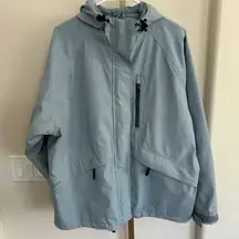Cabela’s Gore-Tex Waterproof Rain Jacket Women’s Large Light Blue